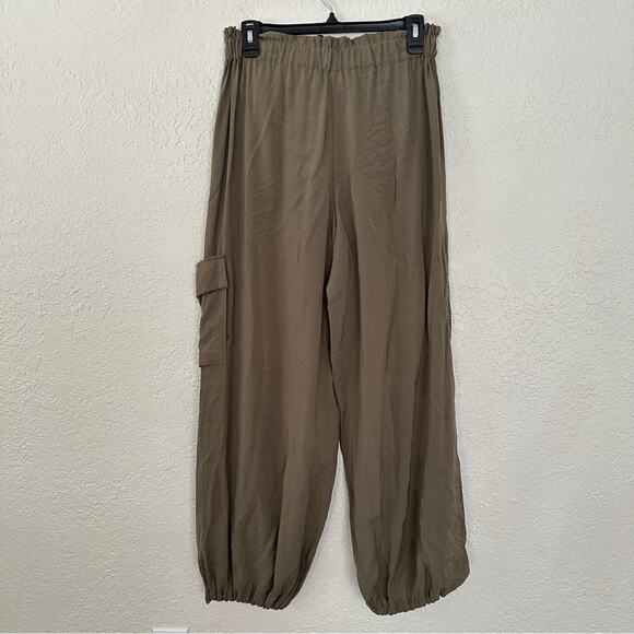 NWT Anthropologie Bungee Parachute Cargo Army Green Pants XS - Picture 6 of 7